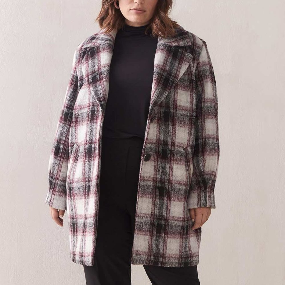 Nice woolen plaid jacket (oversize)